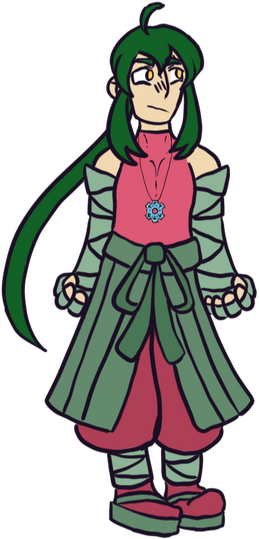 humanoid Grovyle from Pokemon Mystery Dungeon: Explorers of Sky