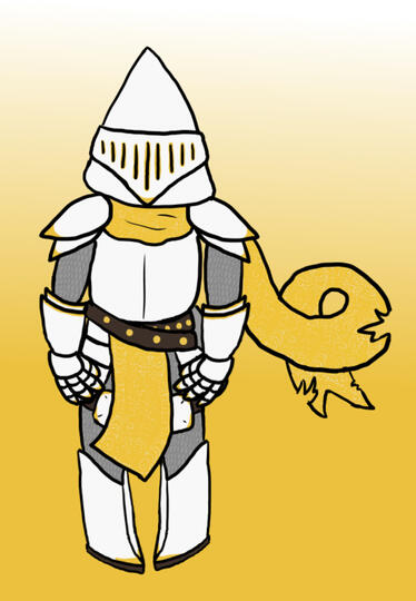 anthy, a knight automaton made by a dragon-fighting inventor